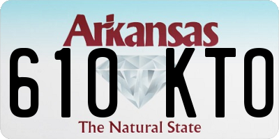 AR license plate 610KTO