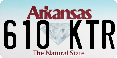 AR license plate 610KTR
