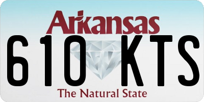 AR license plate 610KTS