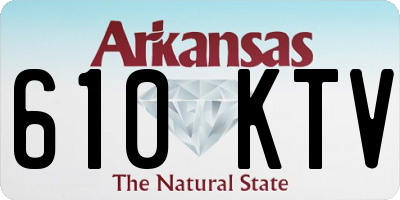 AR license plate 610KTV