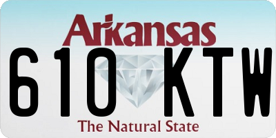AR license plate 610KTW