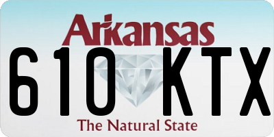 AR license plate 610KTX
