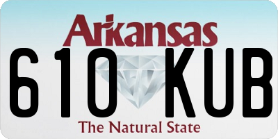 AR license plate 610KUB