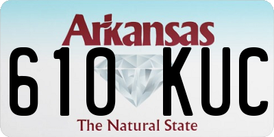AR license plate 610KUC
