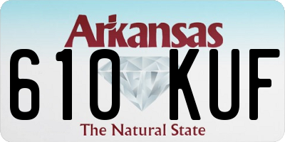 AR license plate 610KUF