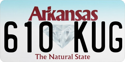 AR license plate 610KUG