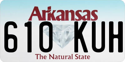 AR license plate 610KUH
