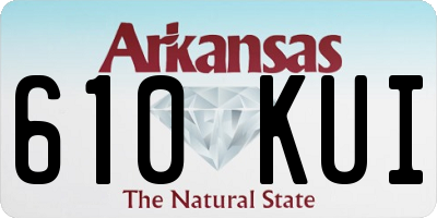 AR license plate 610KUI