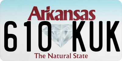 AR license plate 610KUK
