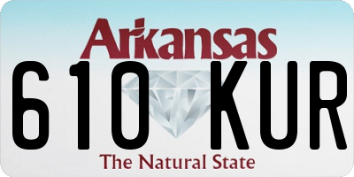 AR license plate 610KUR