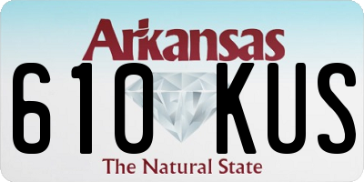 AR license plate 610KUS