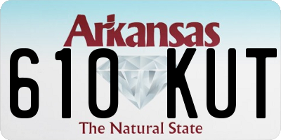 AR license plate 610KUT