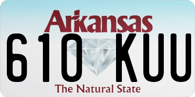 AR license plate 610KUU