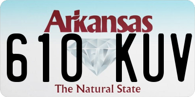 AR license plate 610KUV