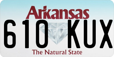 AR license plate 610KUX