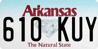 AR license plate 610KUY