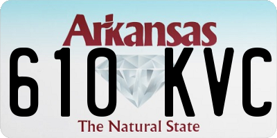 AR license plate 610KVC