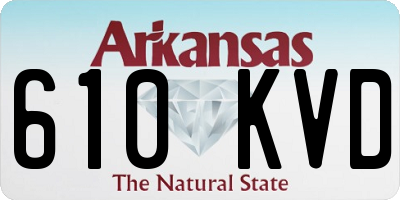 AR license plate 610KVD