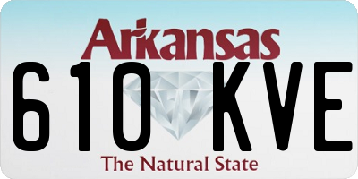 AR license plate 610KVE