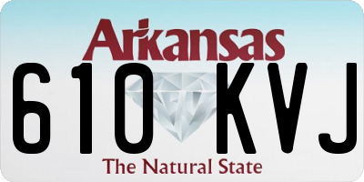 AR license plate 610KVJ