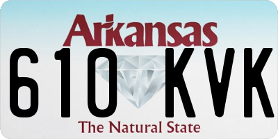 AR license plate 610KVK