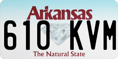AR license plate 610KVM