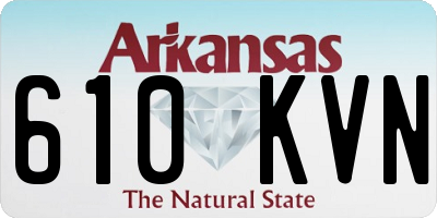 AR license plate 610KVN