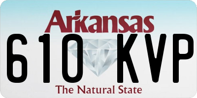 AR license plate 610KVP