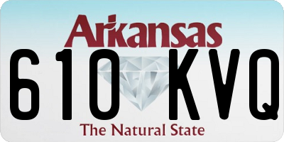 AR license plate 610KVQ