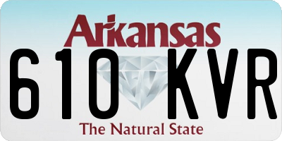 AR license plate 610KVR