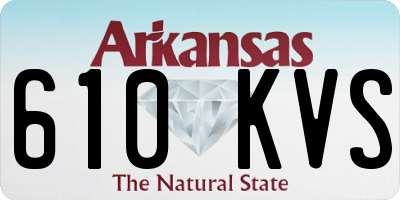 AR license plate 610KVS