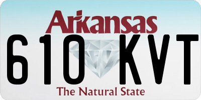 AR license plate 610KVT