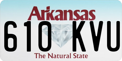 AR license plate 610KVU