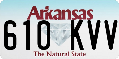 AR license plate 610KVV
