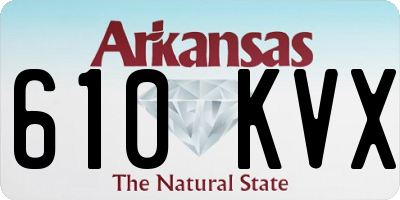 AR license plate 610KVX