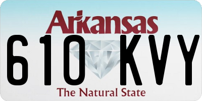 AR license plate 610KVY