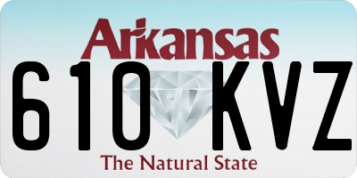 AR license plate 610KVZ