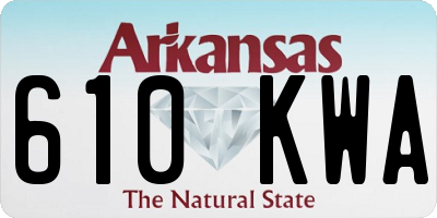 AR license plate 610KWA
