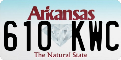 AR license plate 610KWC