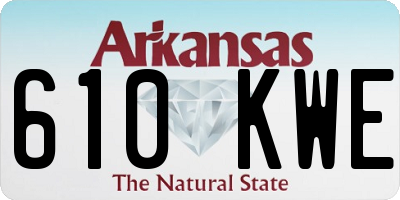AR license plate 610KWE