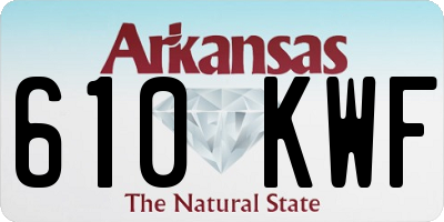 AR license plate 610KWF