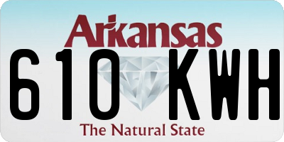 AR license plate 610KWH