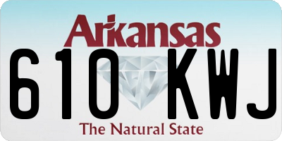 AR license plate 610KWJ