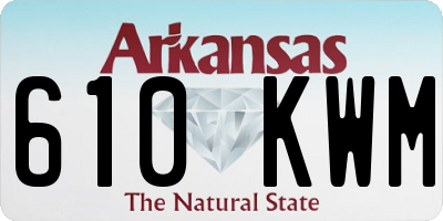 AR license plate 610KWM