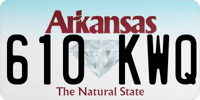 AR license plate 610KWQ