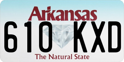 AR license plate 610KXD