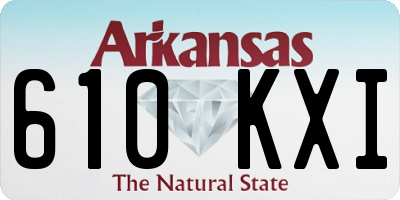 AR license plate 610KXI