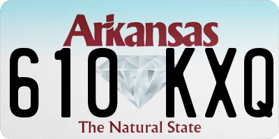 AR license plate 610KXQ