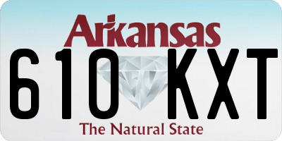 AR license plate 610KXT