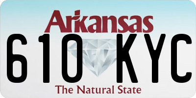 AR license plate 610KYC